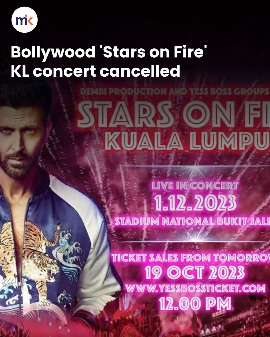Bollywood 'Stars on Fire' KL concert cancelled