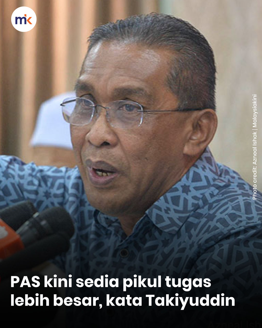 PAS kini sedia pikul tugas lebih besar, kata Takiyuddin