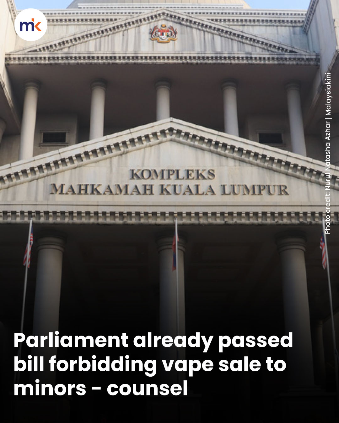 Parliament already passed bill forbidding vape sale to minors - counsel