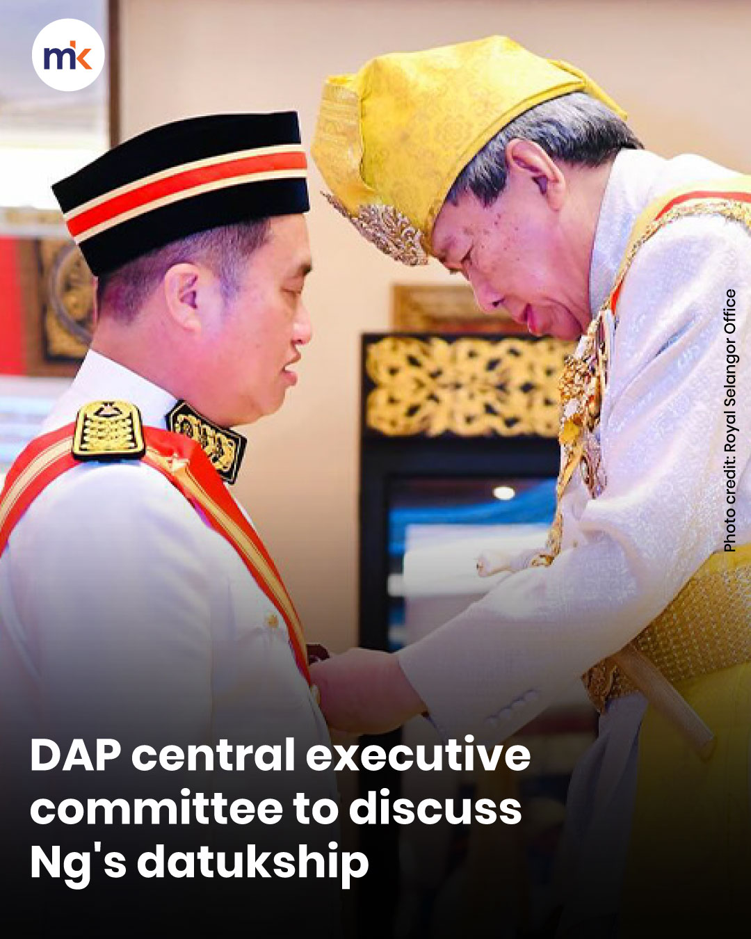 DAP central executive committee to discuss Ng's datukship
