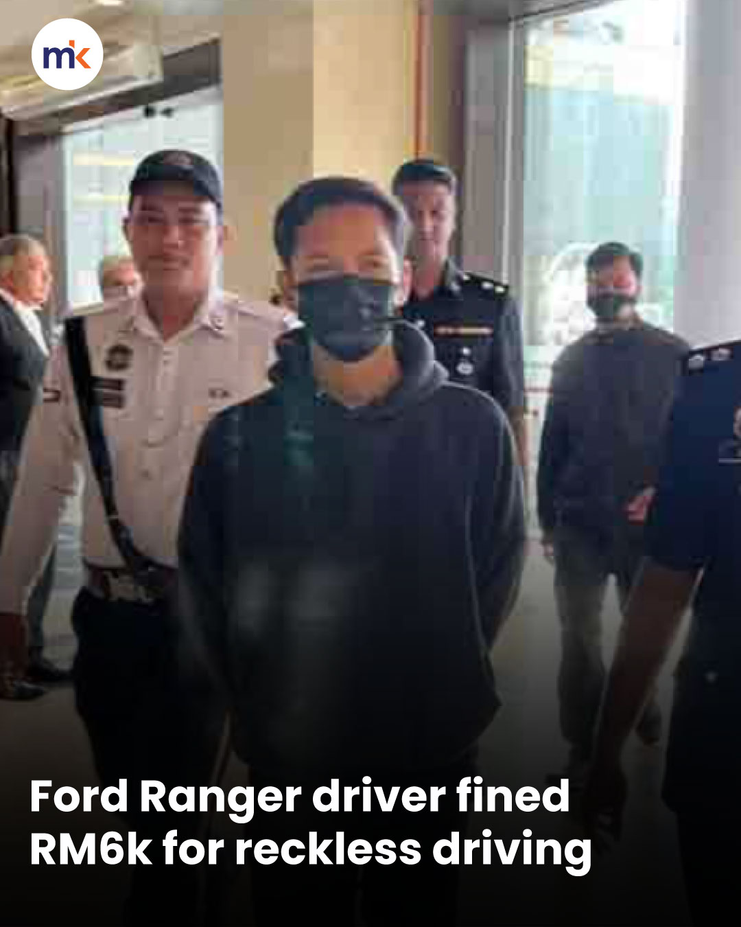 Ford Ranger driver fined RM6k for reckless driving