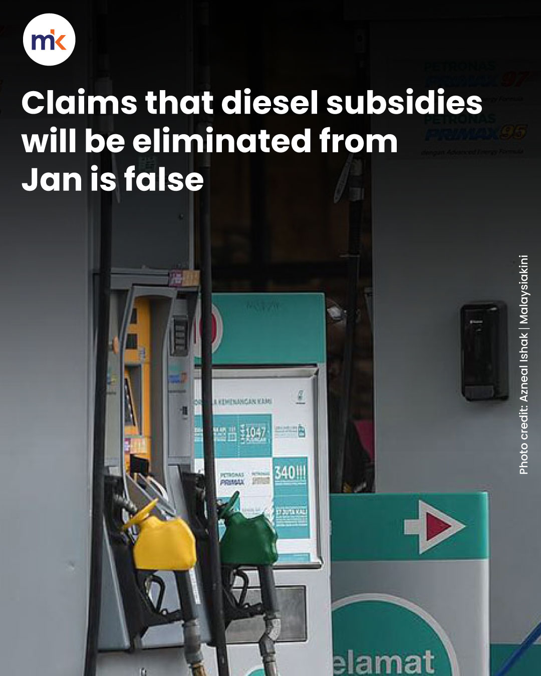 Claims that diesel subsidies will be eliminated from Jan is false