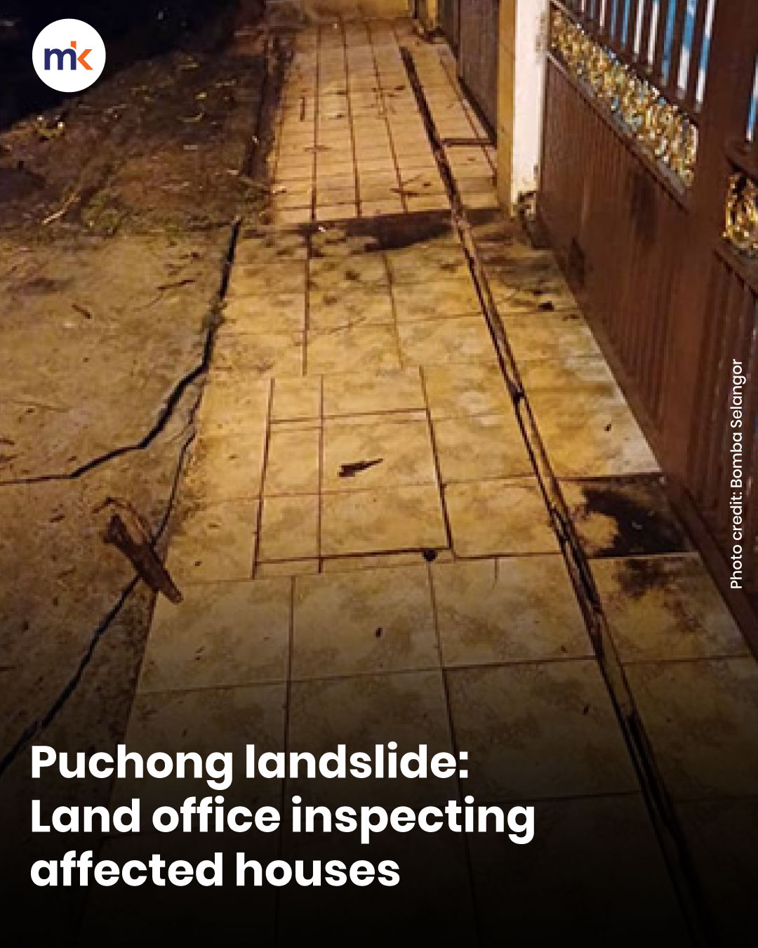 Puchong landslide: Land office inspecting affected houses