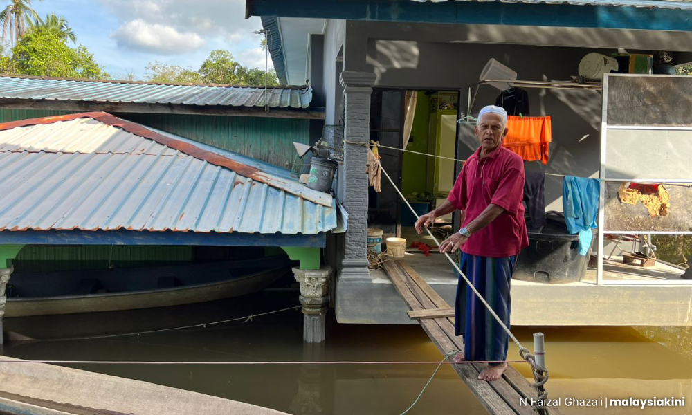 Walau rumah dah tinggi, penduduk Kg Tersang tetap kena pindah ke PPS