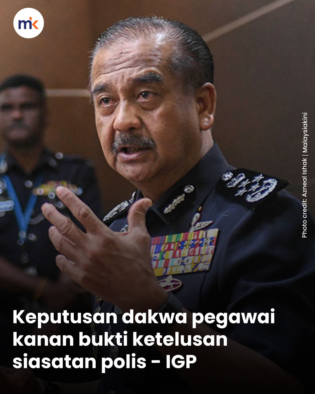 Keputusan dakwa pegawai kanan bukti ketelusan siasatan polis - IGP