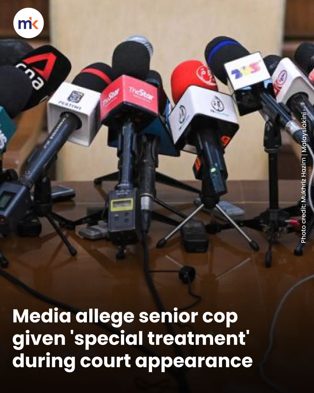 Media allege senior cop given 'special treatment' during court appearance