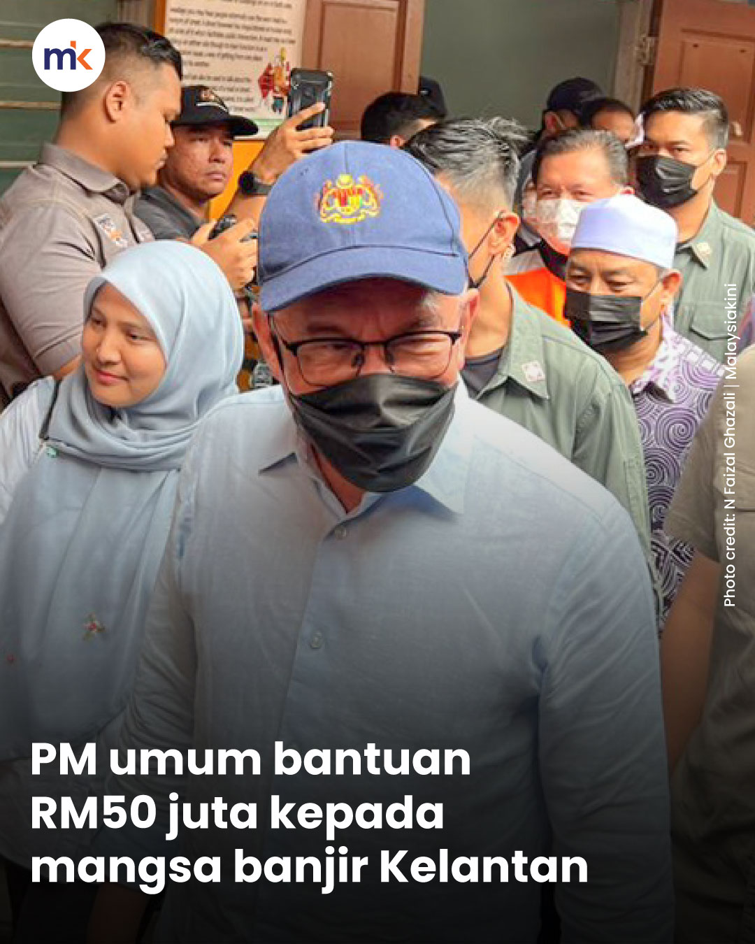 PM umum bantuan RM50 juta kepada mangsa banjir Kelantan