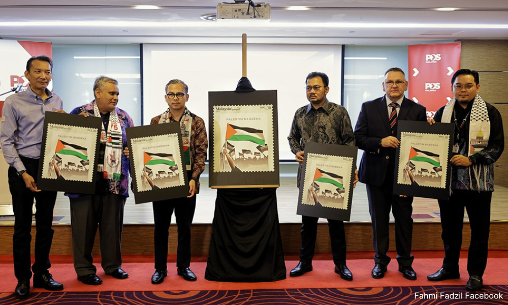 Pos Malaysia launches special 'Palestin Merdeka' stamps