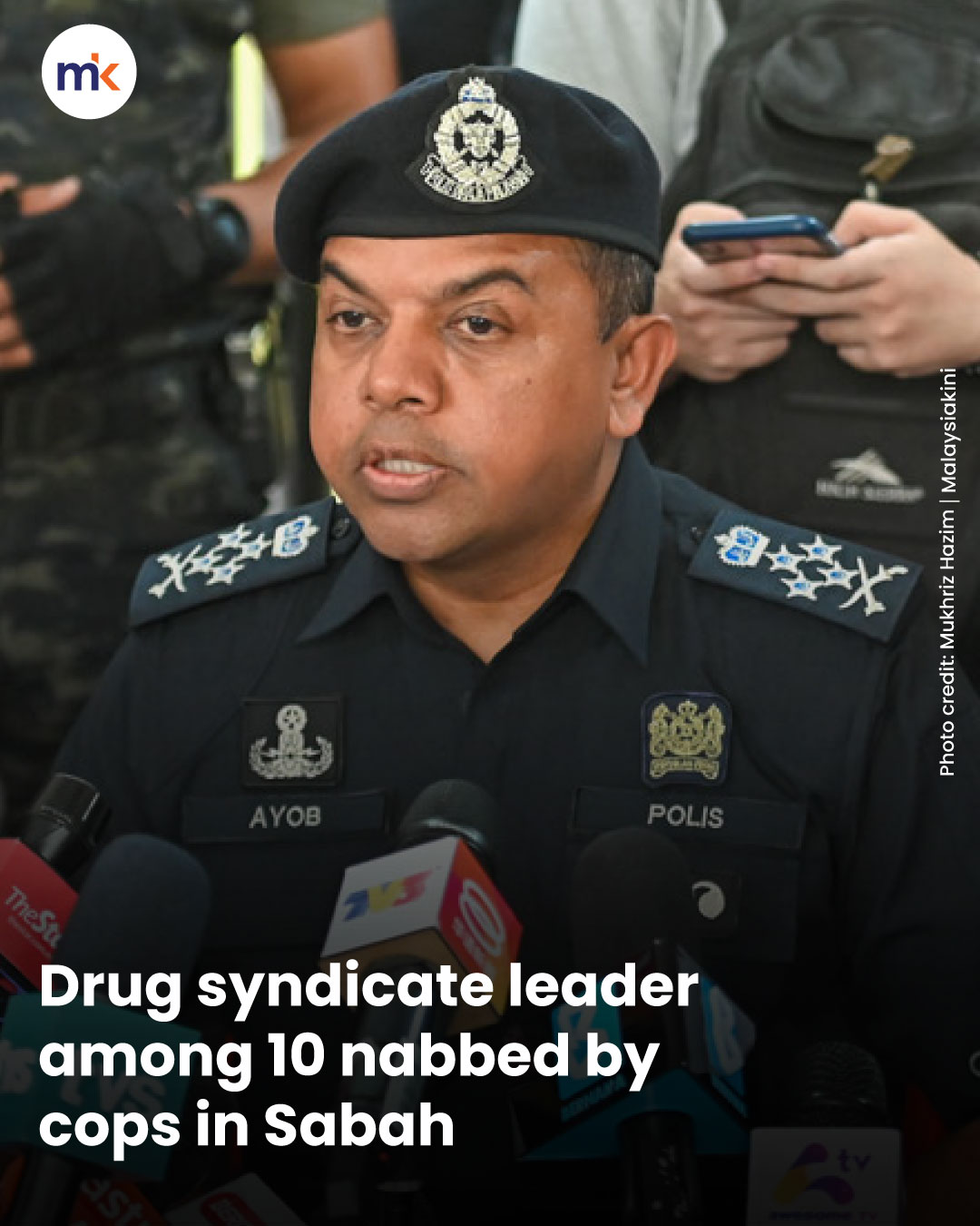 Drug syndicate leader among 10 nabbed by cops in Sabah
