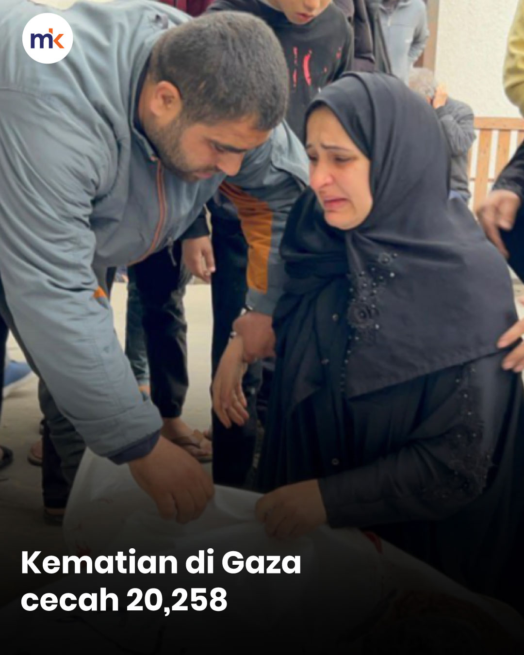 Kematian di Gaza cecah 20,258