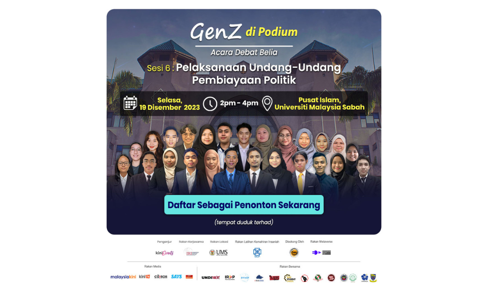 Kini Events Membahas Pendapat Belia dan Ahli Politik Tentang Pelaksanaan Undang-Undang Pembiayaan Politik