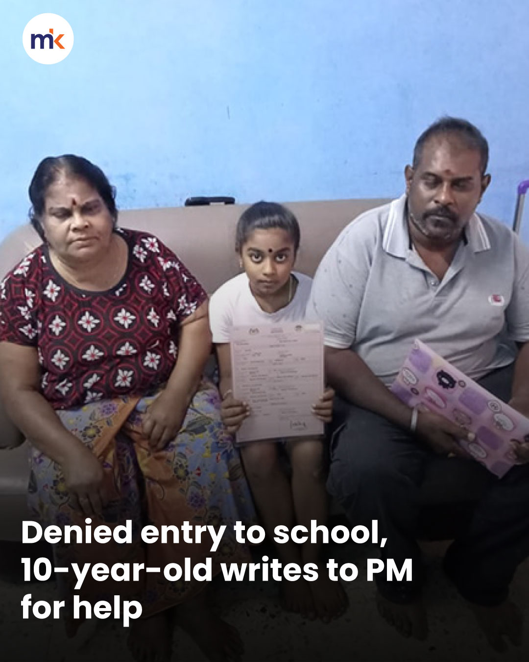 Denied entry to school, 10-year-old writes to PM for help