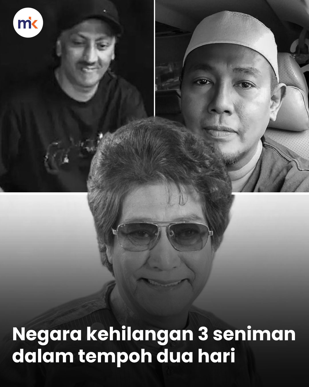 Negara kehilangan 3 seniman dalam tempoh dua hari