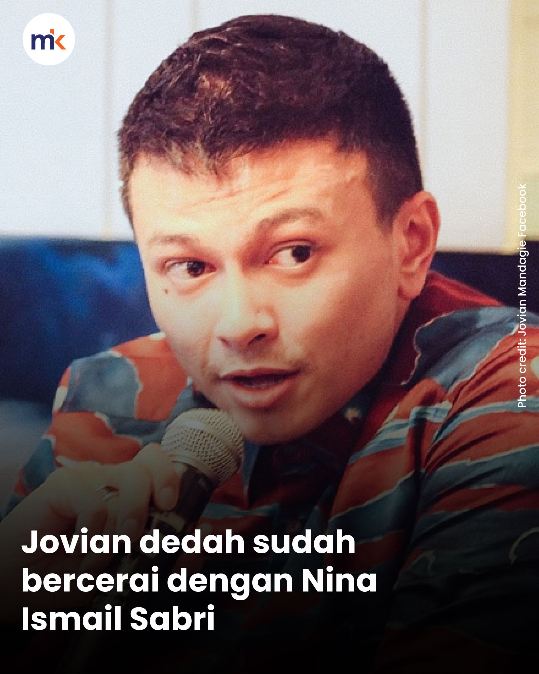 Jovian dedah sudah bercerai dengan Nina Ismail Sabri