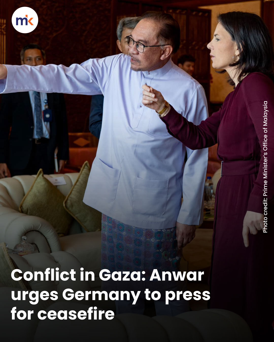 Conflict in Gaza: Anwar urges Germany to press for ceasefire