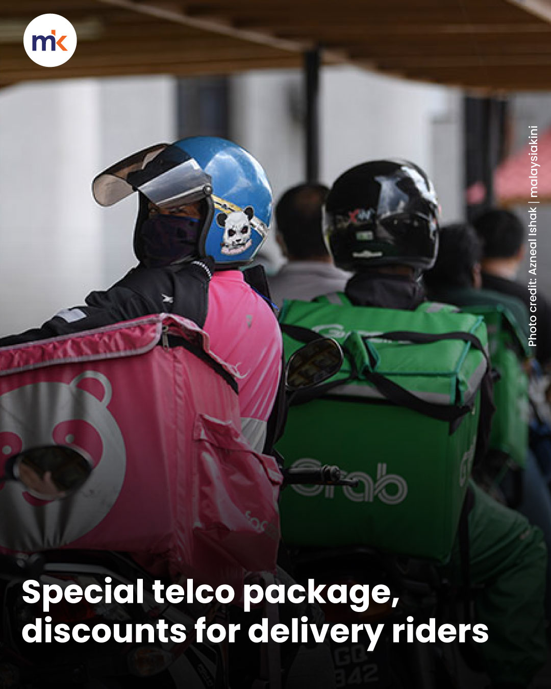 Special telco package, discounts for delivery riders