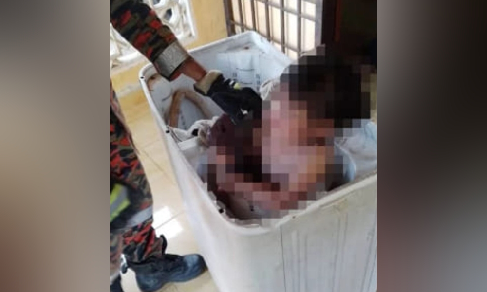 Bomba selamatkan kanak-kanak tersepit dalam mesin basuh