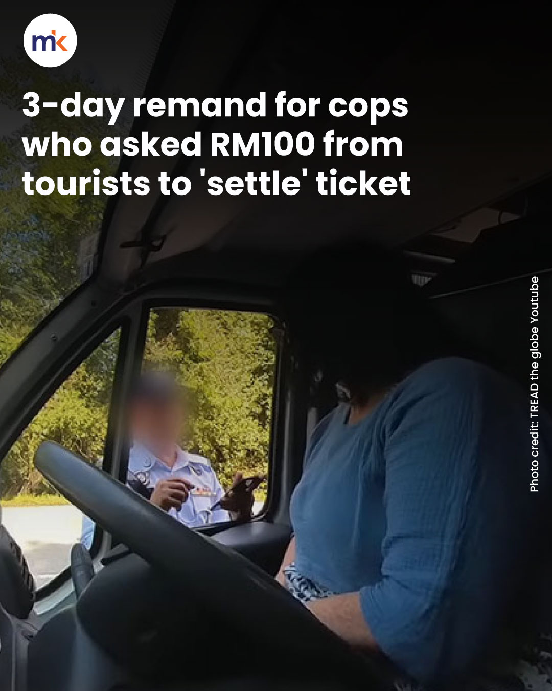 3-day remand for cops who asked RM100 from tourists to 'settle' ticket