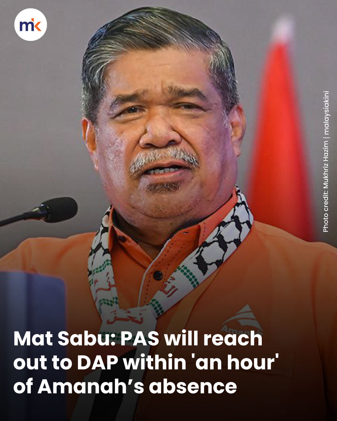 Mat Sabu: PAS will reach out to DAP within 'an hour' of Amanah’s absence