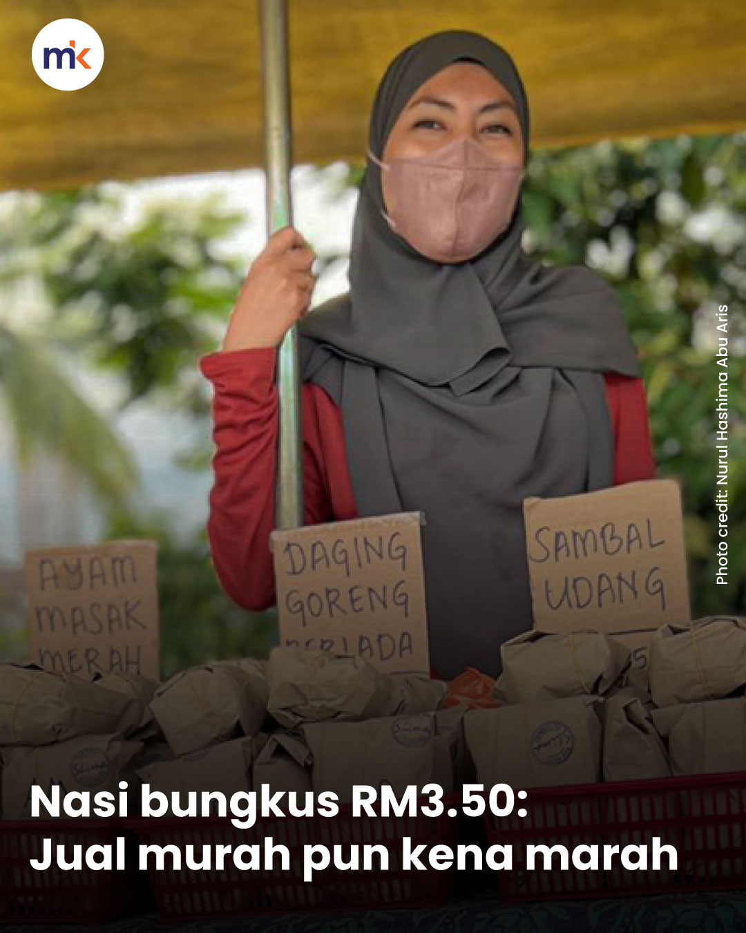 Nasi bungkus RM3.50: Jual murah pun kena marah