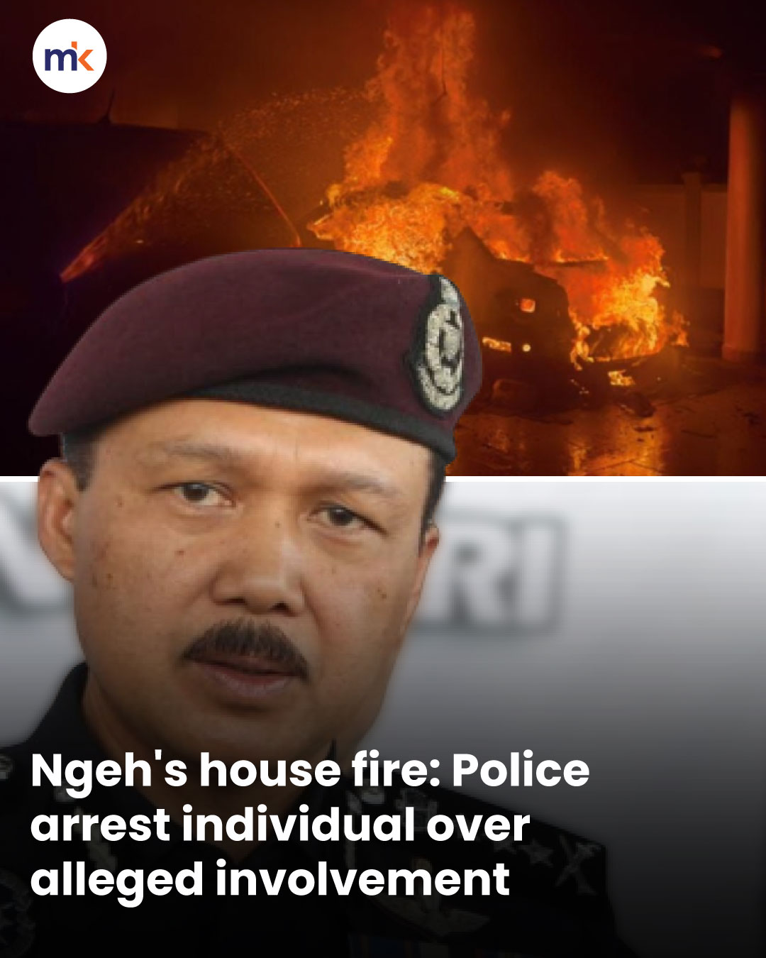 Ngeh's house fire: Police arrest individual over alleged involvement