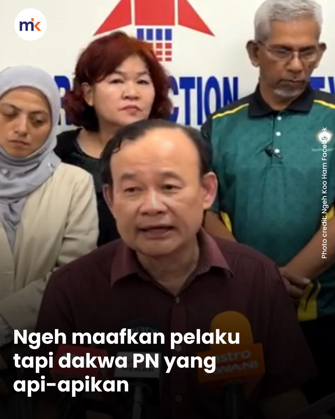 Ngeh maafkan pelaku tapi dakwa PN yang api-apikan