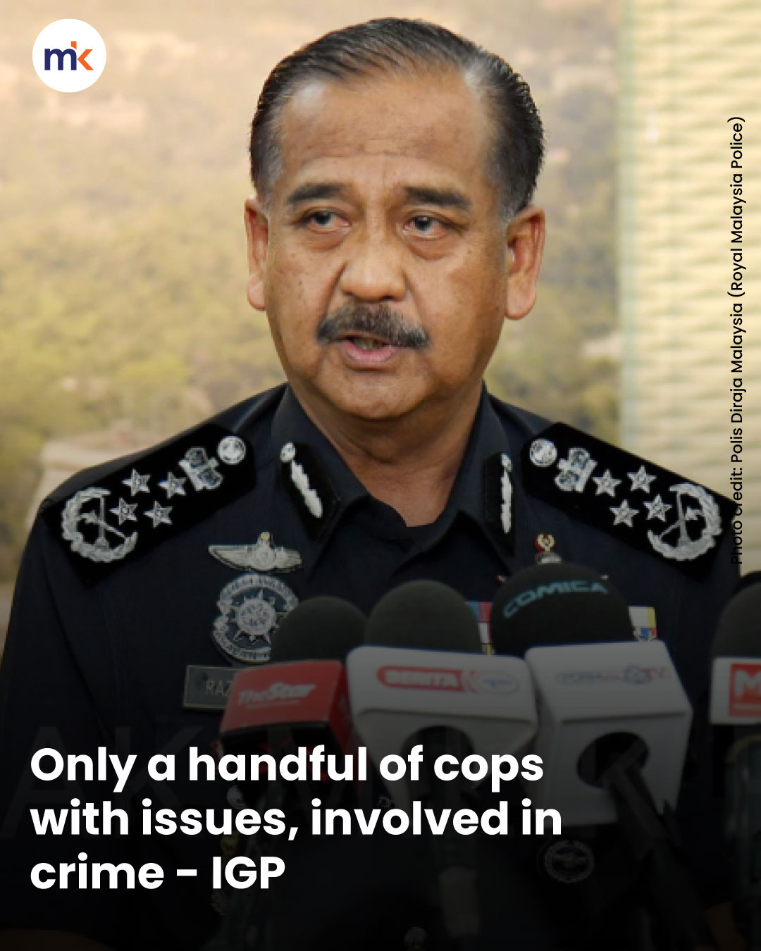 Only a handful of cops with issues, involved in crime - IGP