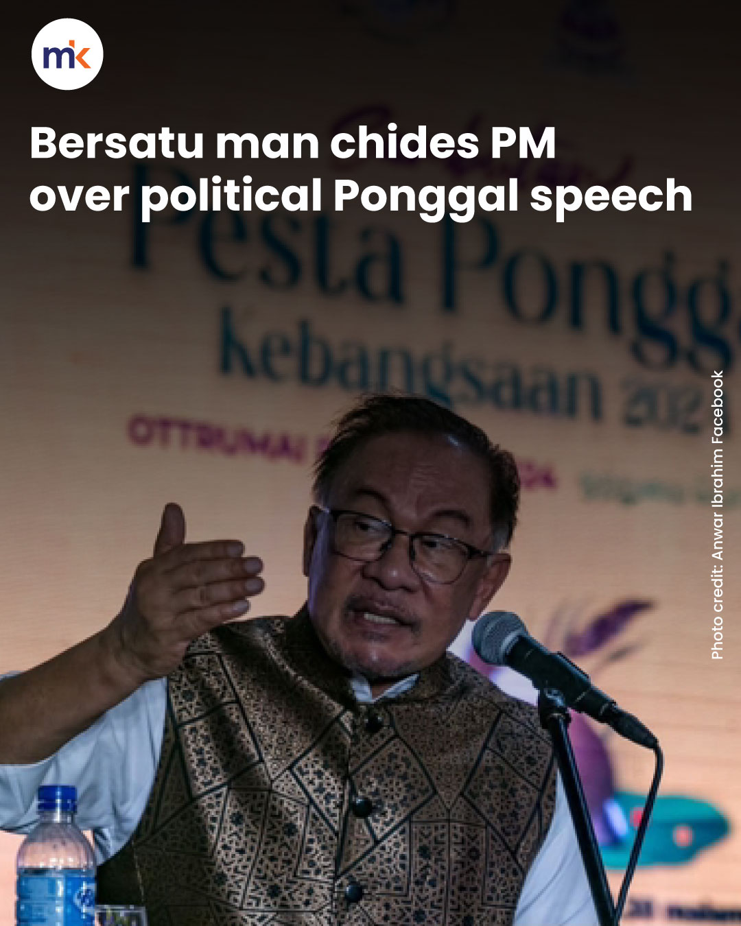 Bersatu man chides PM over political Ponggal speech