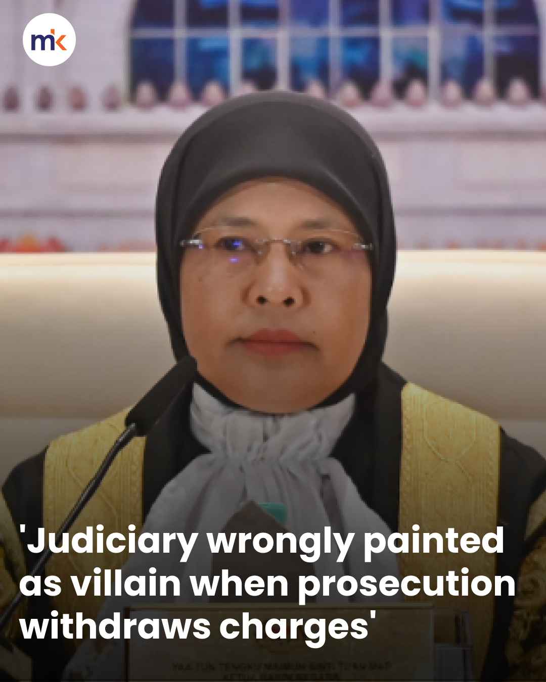 'Judiciary wrongly painted as villain when prosecution withdraws charges'