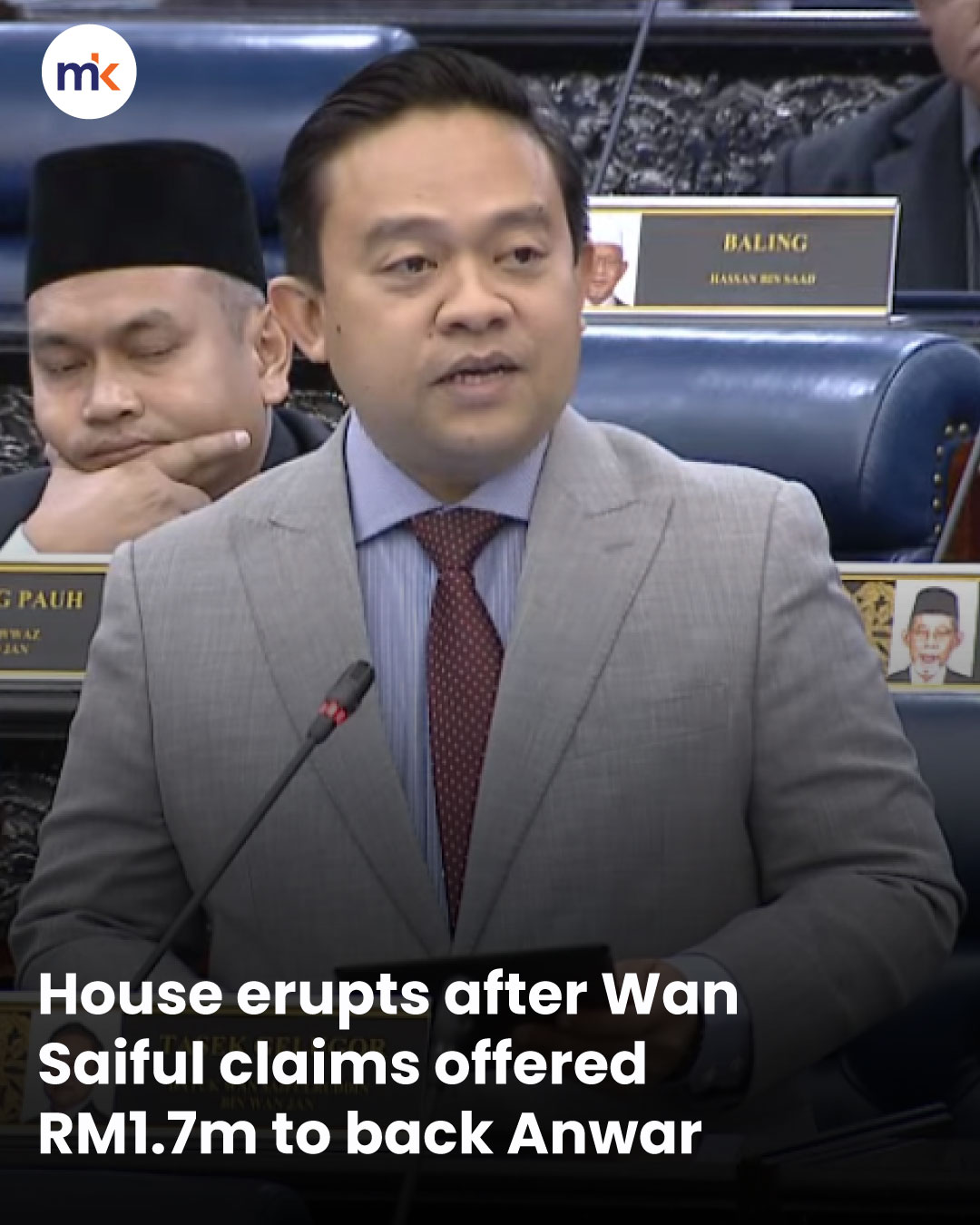House erupts after Wan Saiful claims offered RM1.7m to back Anwar