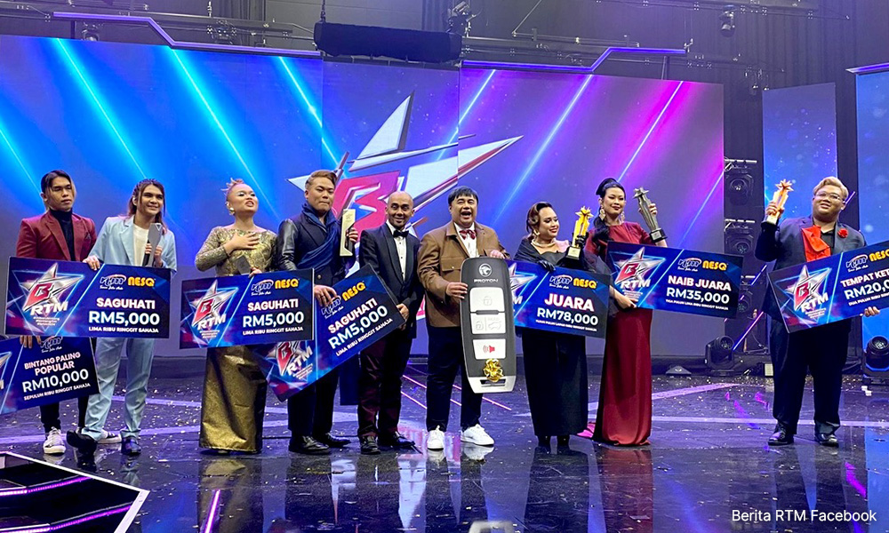 Juara Bintang RTM Roxy Ixzy bawa pulang wang tunai RM78,000