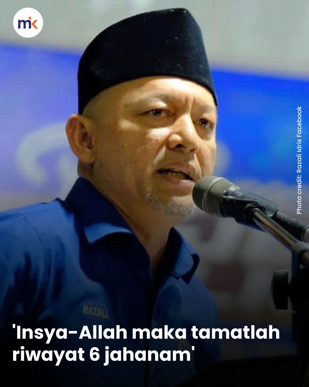 'Insya-Allah maka tamatlah riwayat 6 jahanam'