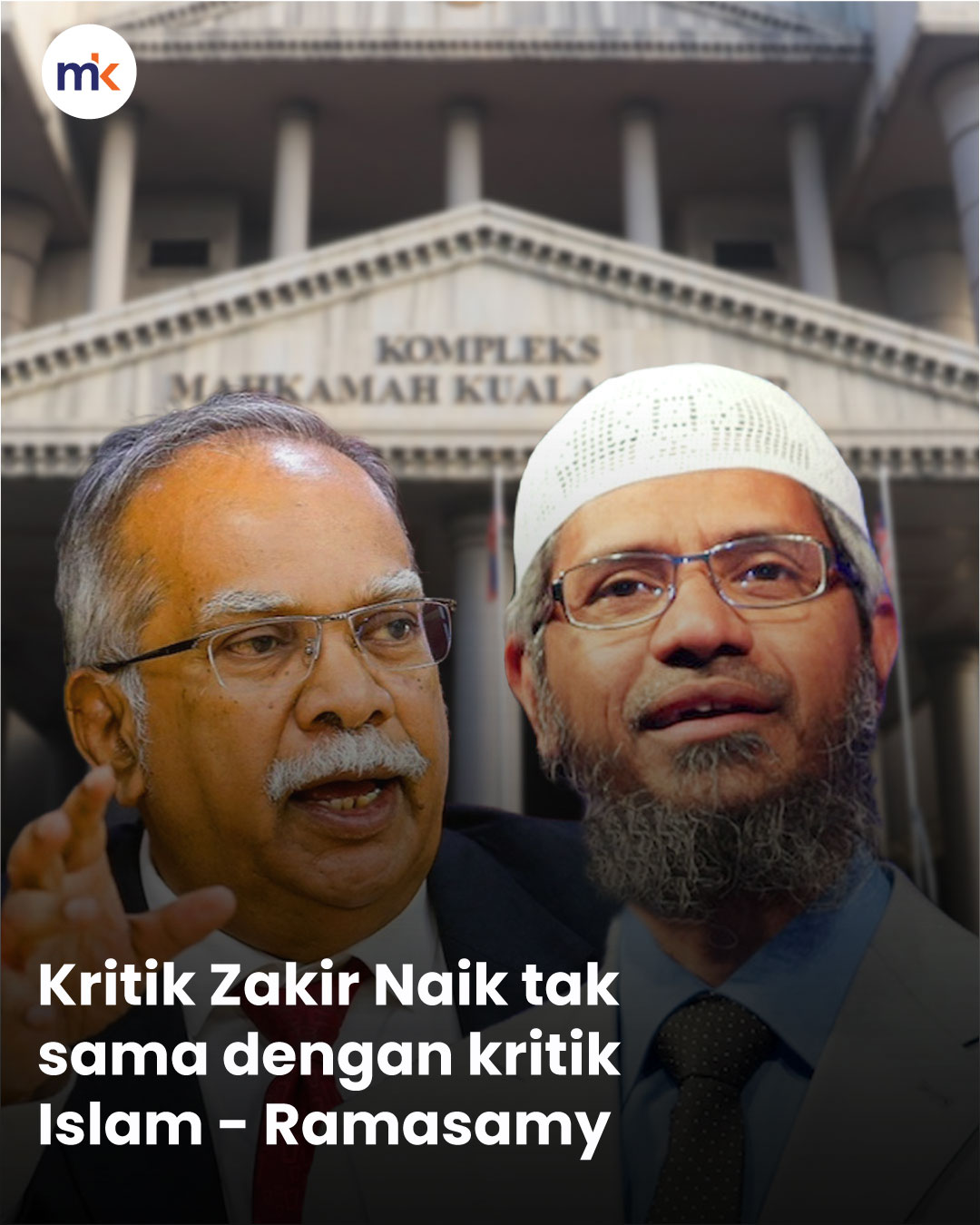Kritik Zakir Naik tak sama dengan kritik Islam - Ramasamy