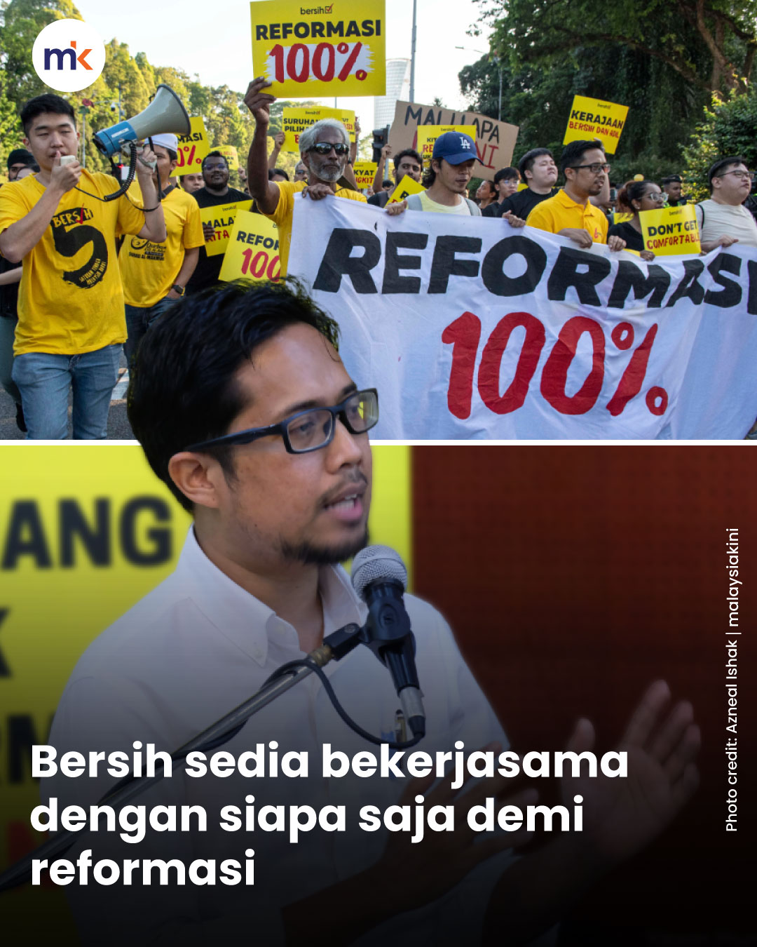 Bersih sedia bekerjasama dengan siapa saja demi reformasi