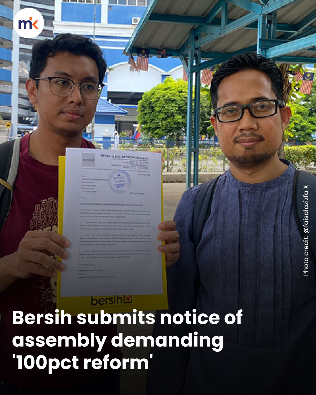 Bersih submits notice of assembly demanding '100pct reform'