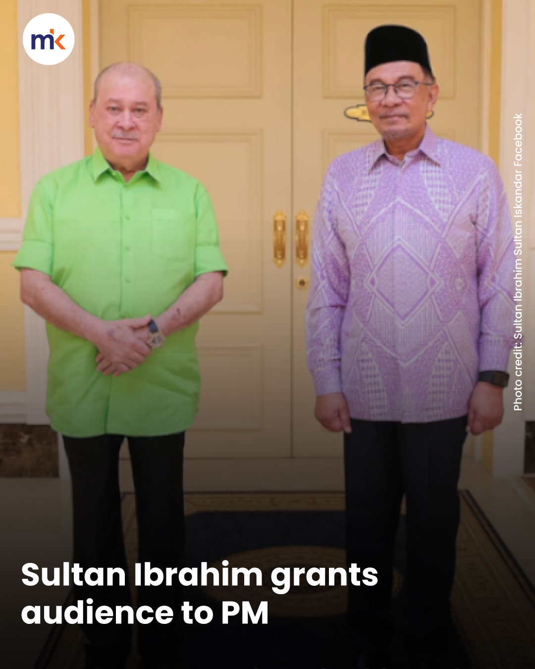 Sultan Ibrahim grants audience to PM