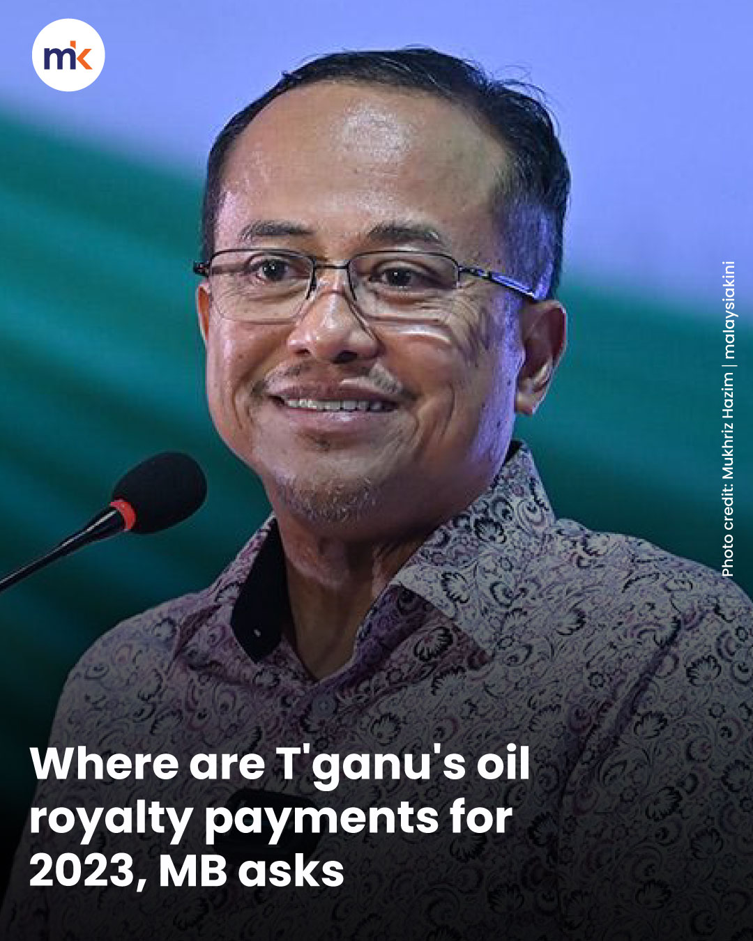 Where are T'ganu's oil royalty payments for 2023, MB asks