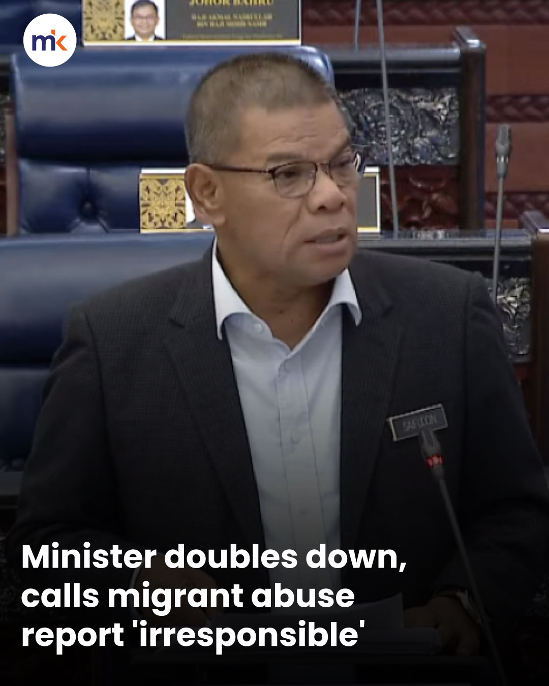 Minister doubles down, calls migrant abuse report 'irresponsible'