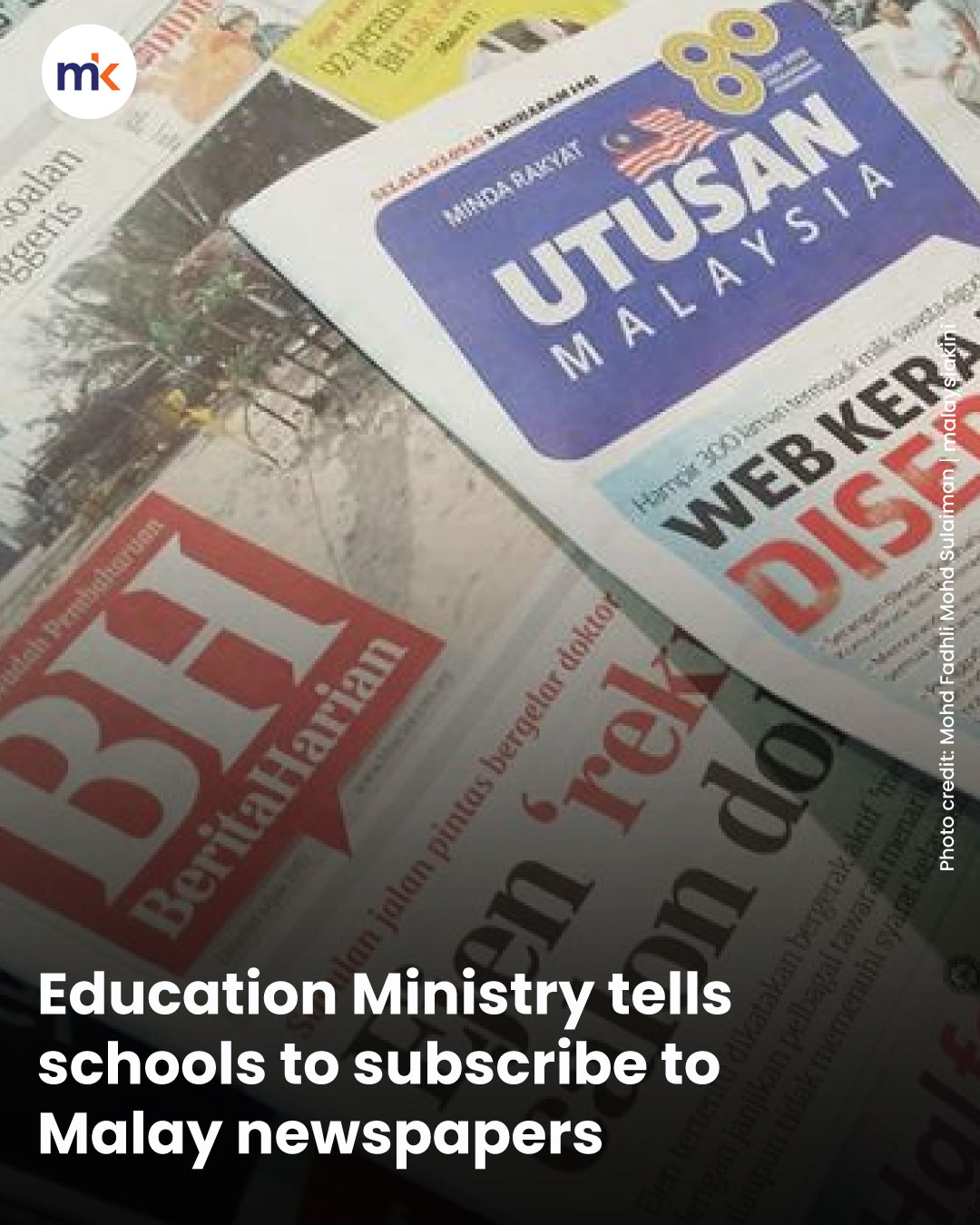 Education Ministry tells schools to subscribe to Malay newspapers