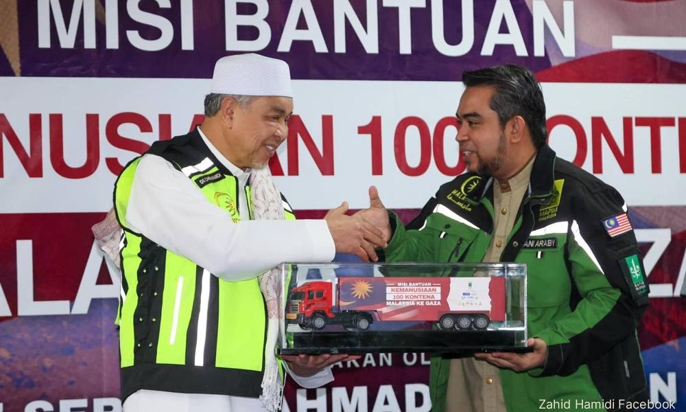 马来西亚向加沙运送100集装箱援助物资