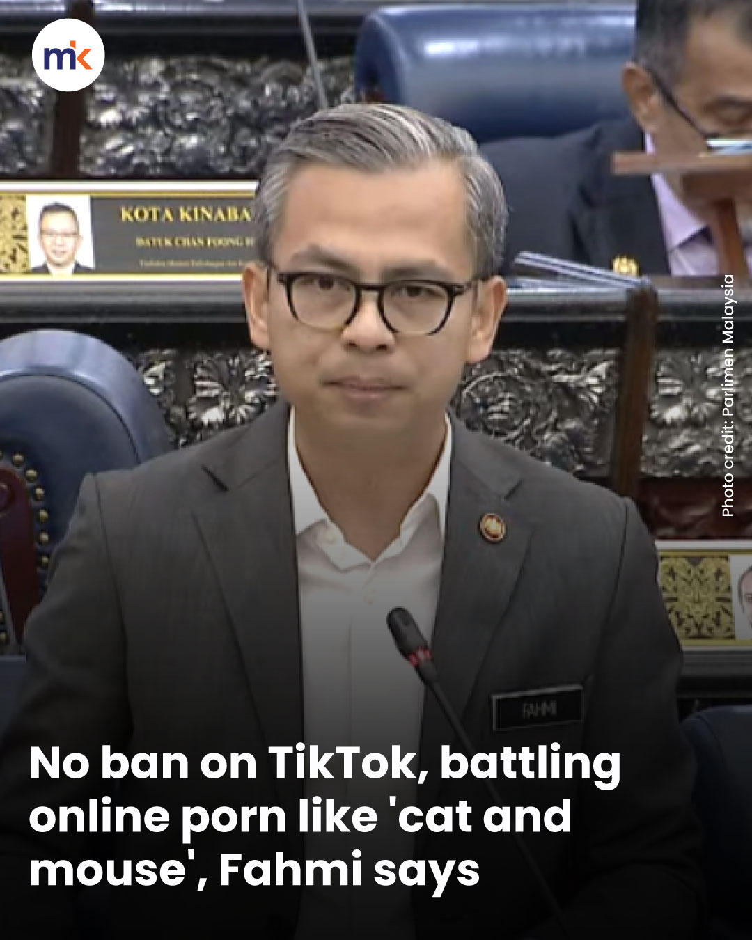 No ban on TikTok, battling online porn like 'cat and mouse', Fahmi says