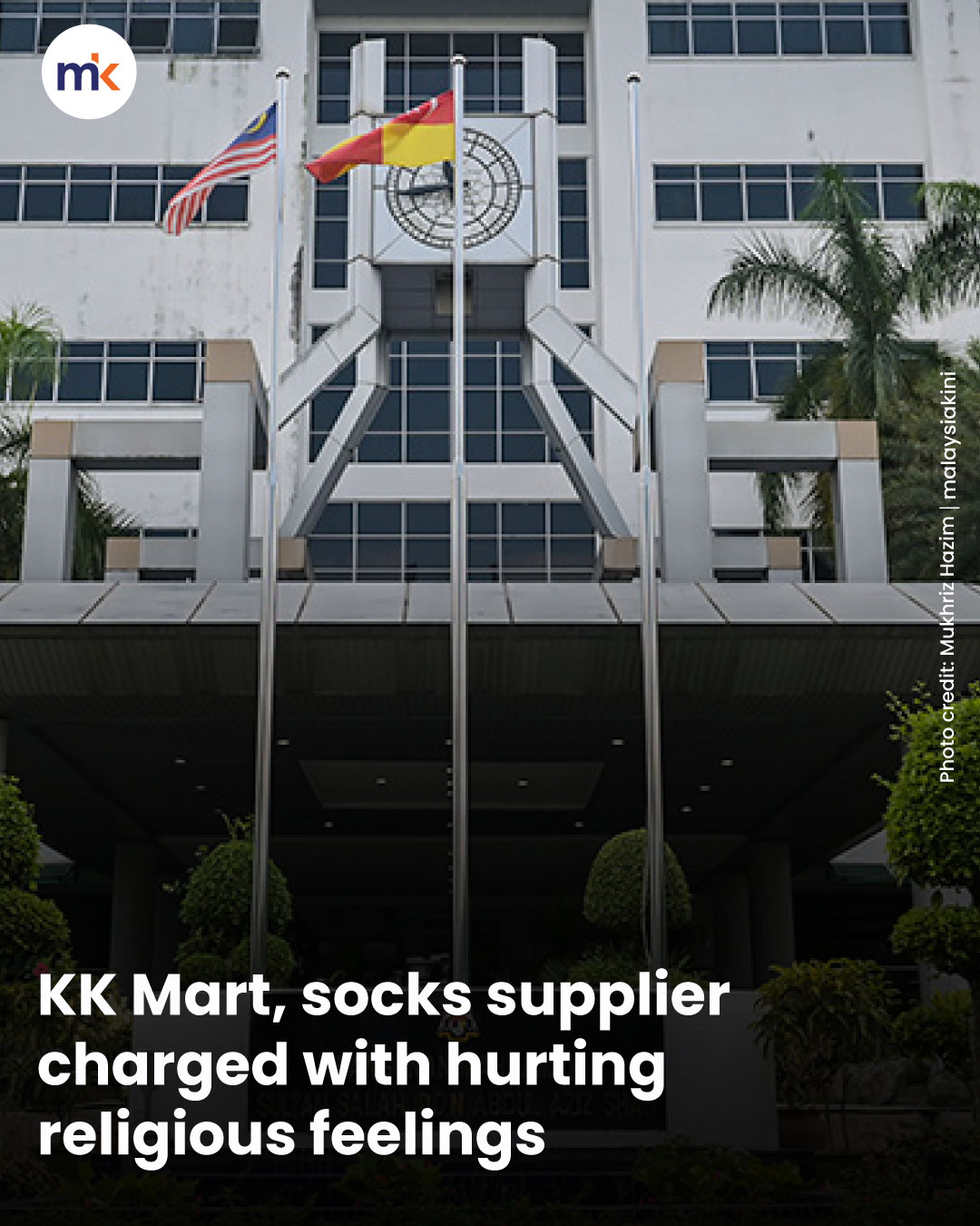 KK Mart, socks supplier charged with hurting religious feelings