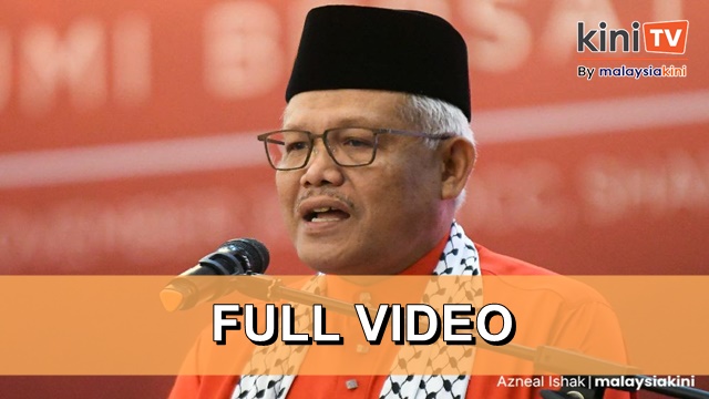 [Full Video] Hamzah Zainudin's speech at Bersatu extraordinary meeting