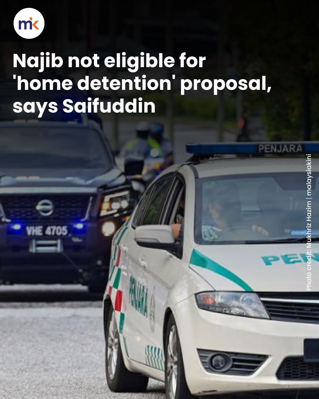Najib not eligible for 'home detention' proposal, says Saifuddin