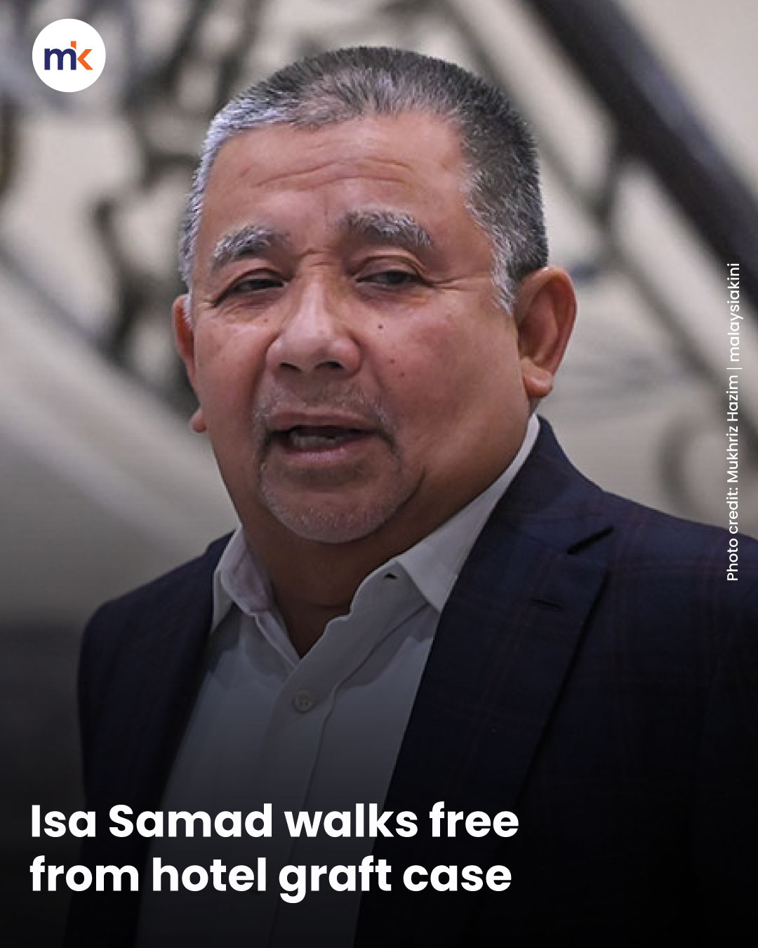 Isa Samad walks free from hotel graft case
