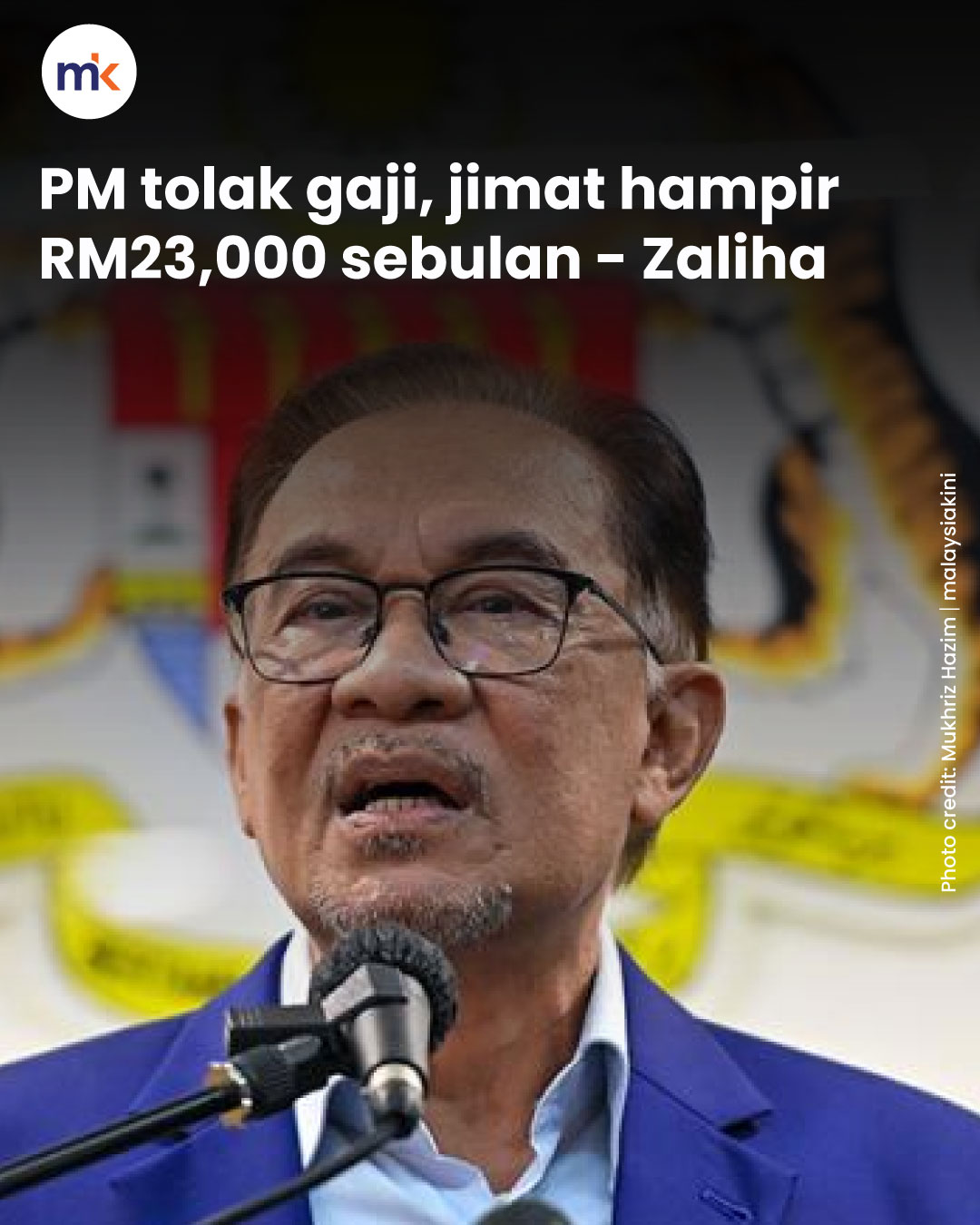 PM tolak gaji, jimat hampir RM23,000 sebulan - Zaliha