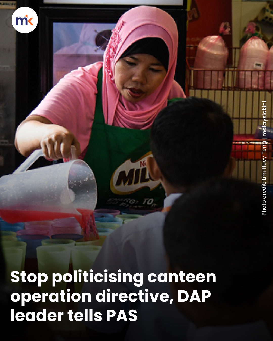 Stop politicising canteen operation directive, DAP leader tells PAS