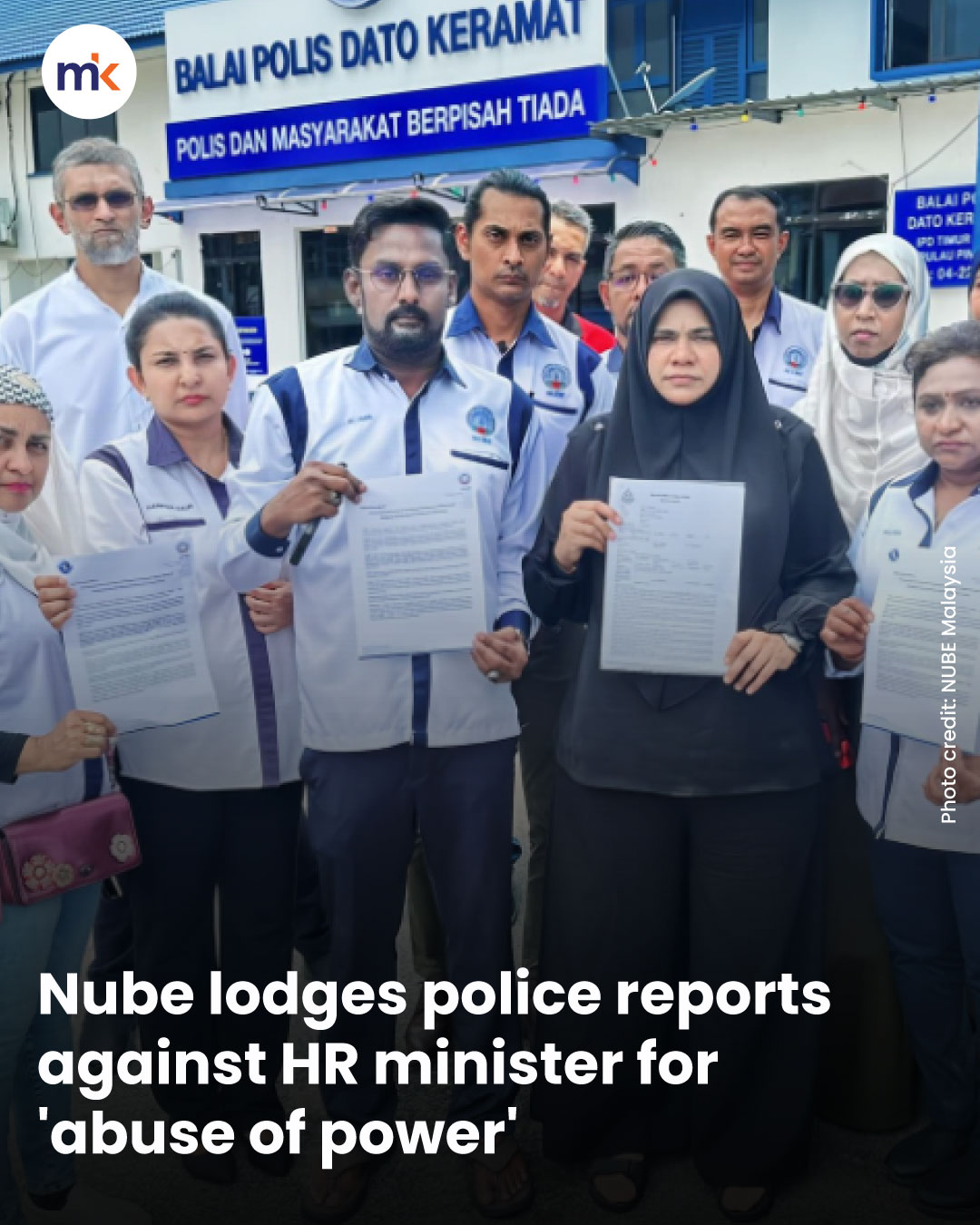 Nube lodges police reports against HR minister for 'abuse of power'