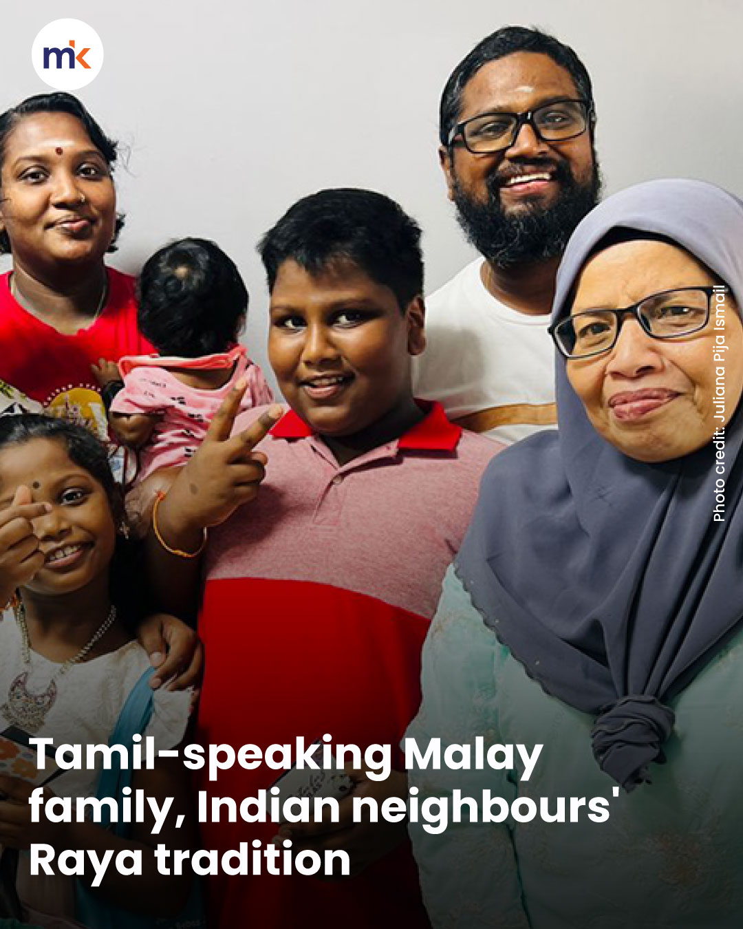 Tamil-speaking Malay family, Indian neighbours' Raya tradition