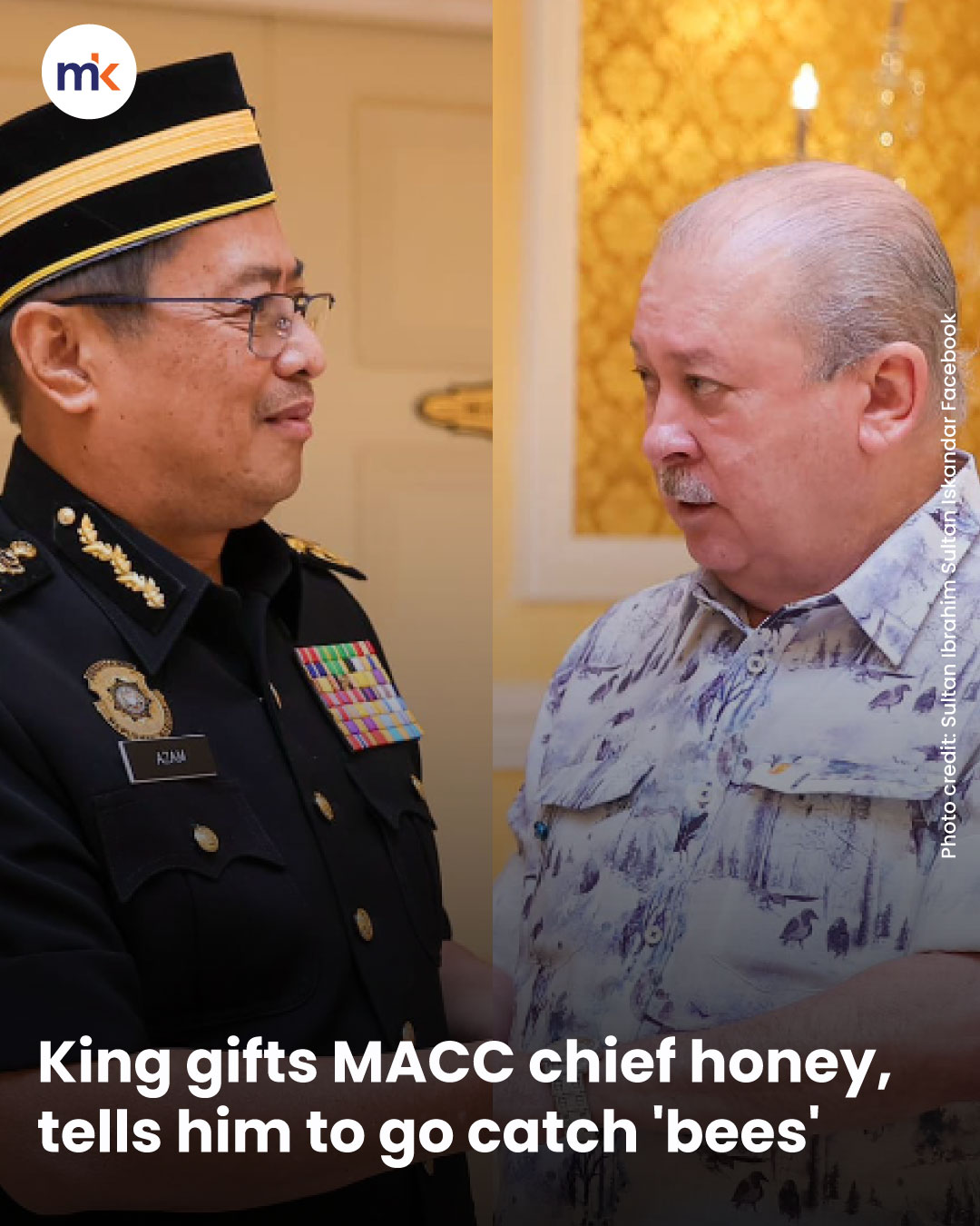 King gifts MACC chief honey, tells him to go catch 'bees'